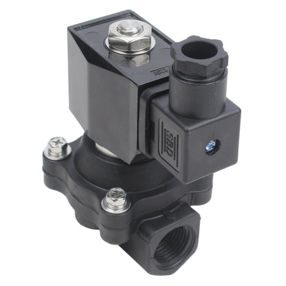 Two way normally closed direct acting electric solenoid valve DNOVA VS2W-503E-NC G EPDM 220V, body material - Nylon 66, seal - EPDM