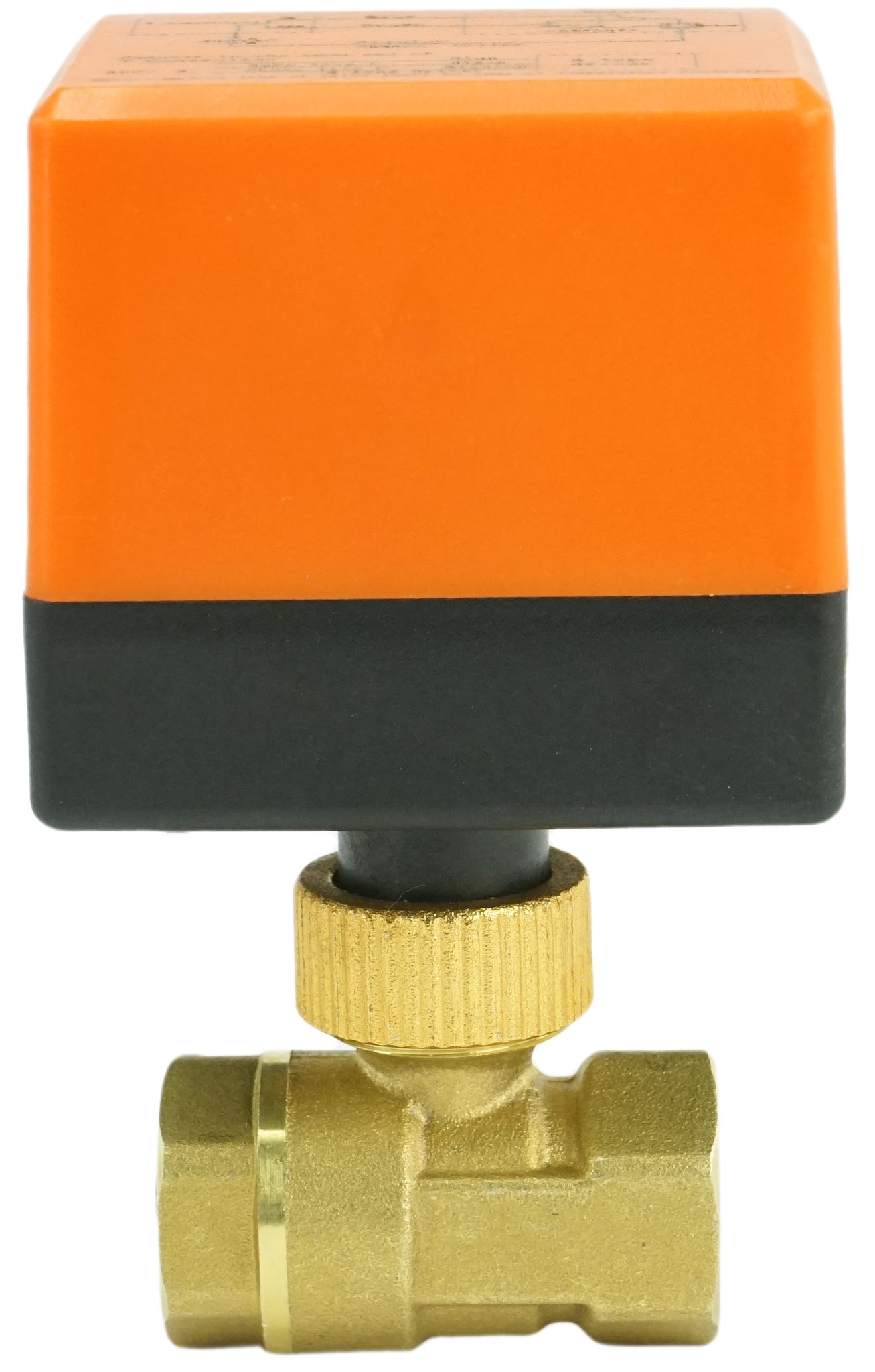 Brass ball valve Threaded NPT/BSP standard port DNOVA RP.BRASS.120.MM 232 PSI with electric actuated 24VDC without limit switches
