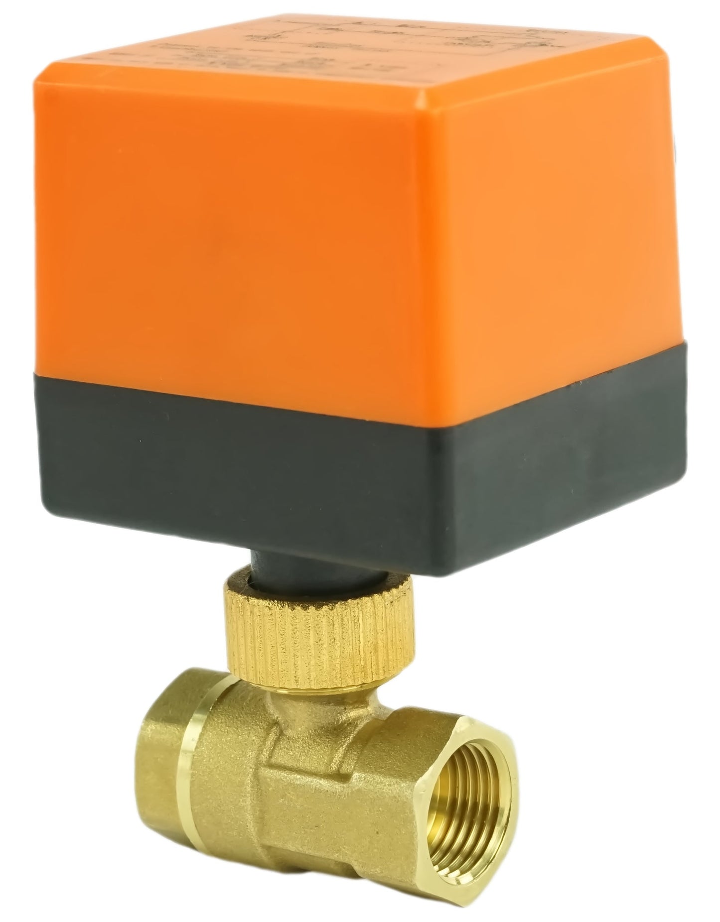 Brass ball valve Threaded NPT/BSP standard port DNOVA RP.BRASS.120.MM 232 PSI with electric actuated 24VDC without limit switches