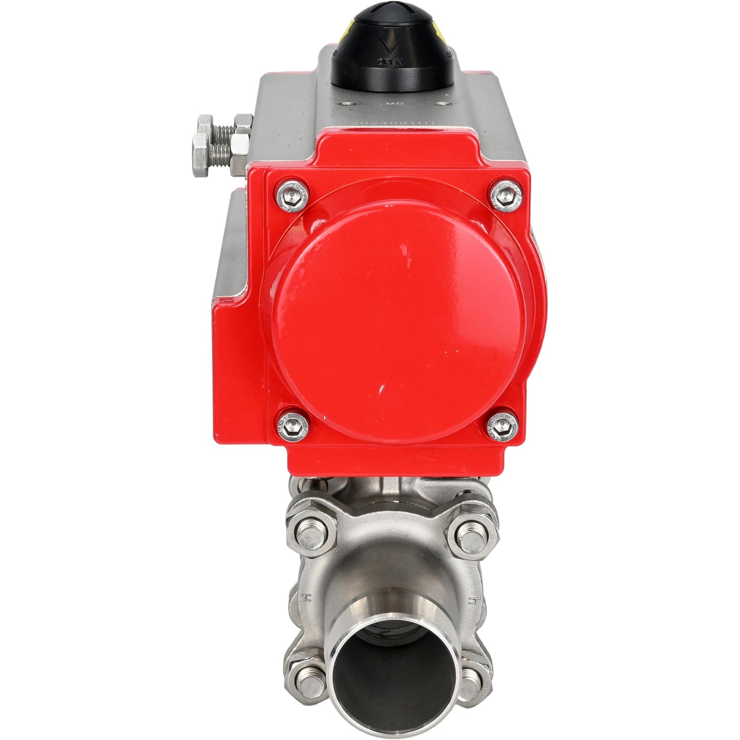 Ball valves DNOVA BV3131P(3pc)-FP-W-ISO-H LONG DN10-150 full bore, body - stainless steel 304, welding, with pneumatic actuator DNOVA PA-DA