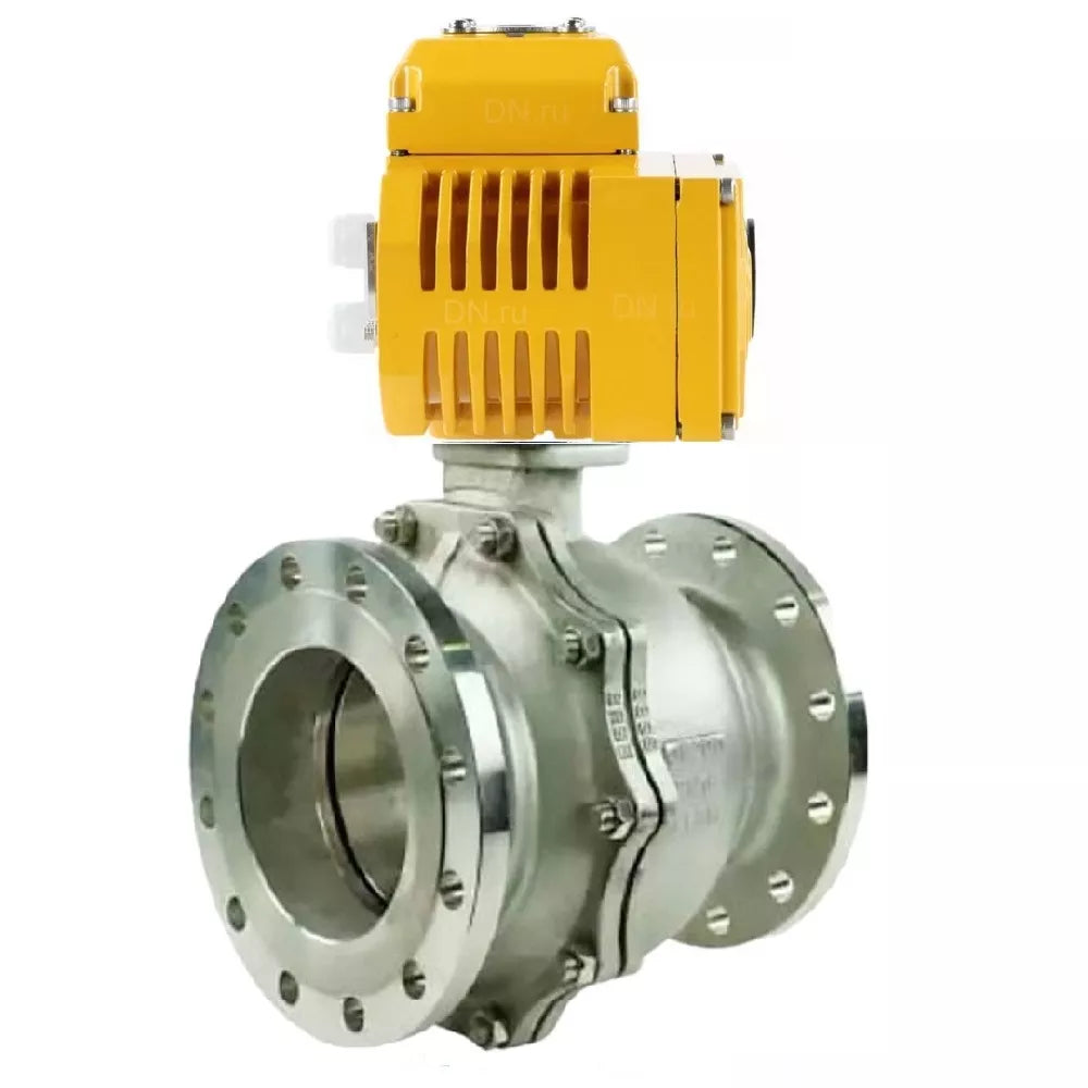 Ball valves DNOVA BV3232P(2pc)-FP-F-ISO-R DN200 16 bar full bore flanged, body - stainless steel 316, with 1/4-turn electric drive DNOVA QT-N-EM-O1-24VDC-U1 24V