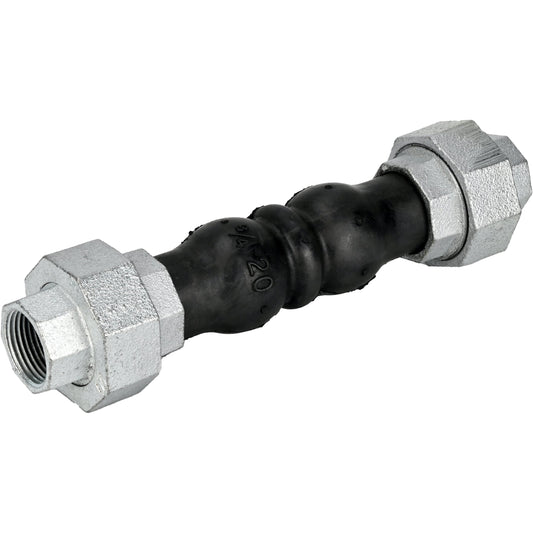 وصلات التمدد المطاطية DNOVA CR-N17-T PN16، ملحق مطاطي (جسم) - NBR، نوع التوصيل - ملولب، مادة العنصر الملولب - حديد زهر مجلفن