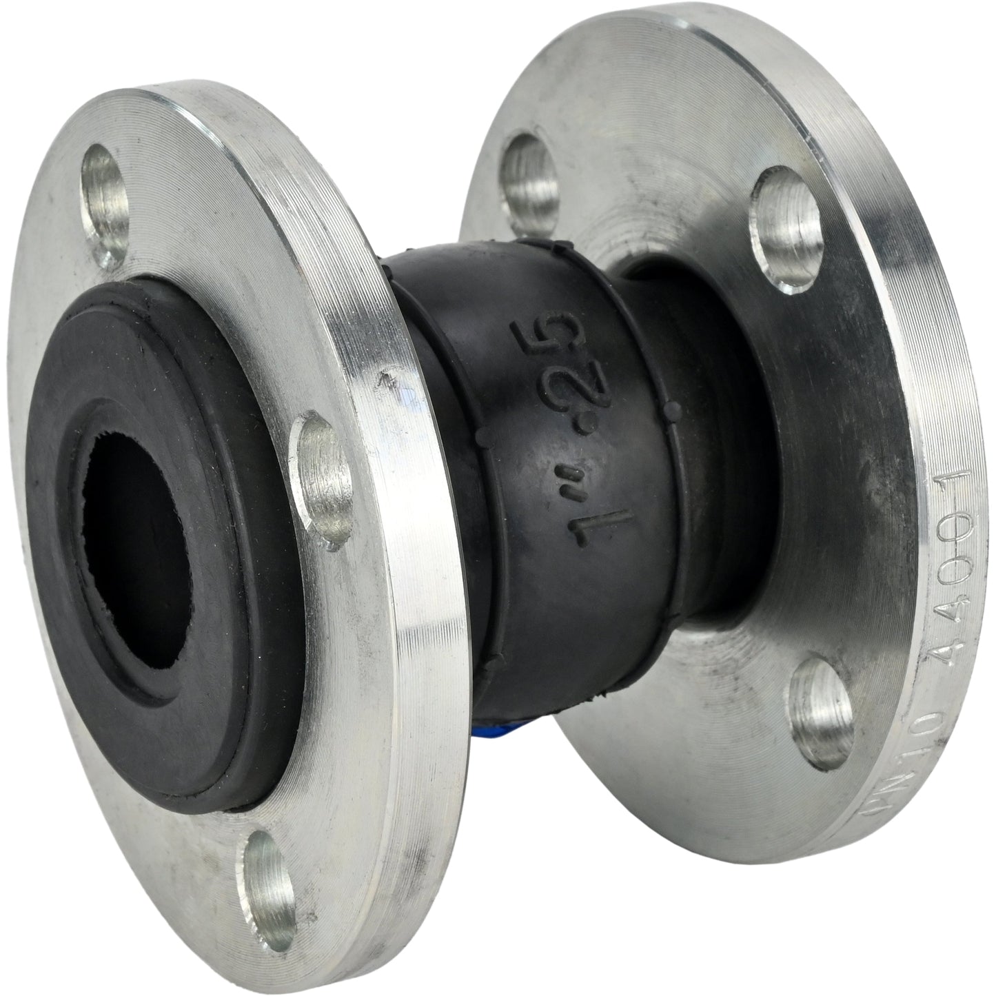 مُعوِّض مطاطي DNOVA CR-E25-F PN10، ملحق مطاطي (جسم) - EPDM، نوع التوصيل - ذو شفة، مادة الشفة - فولاذ كربوني مجلفن