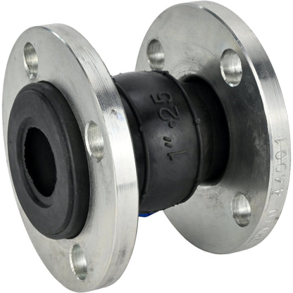 مُعوِّض مطاطي DNOVA CR-E25-F PN10، ملحق مطاطي (جسم) - EPDM، نوع التوصيل - ذو شفة، مادة الشفة - فولاذ كربوني مجلفن