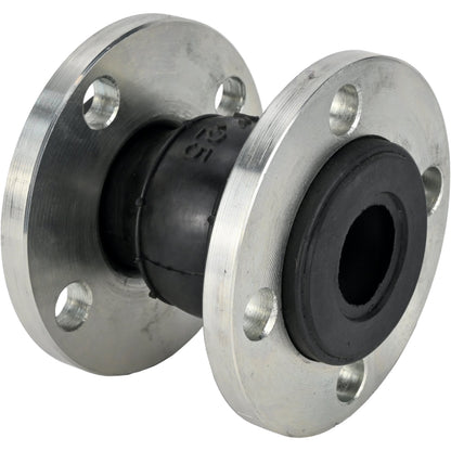 مُعوِّض مطاطي DNOVA CR-E25-F PN16، ملحق مطاطي (جسم) - EPDM، نوع التوصيل - ذو شفة، مادة الشفة - فولاذ كربوني مجلفن