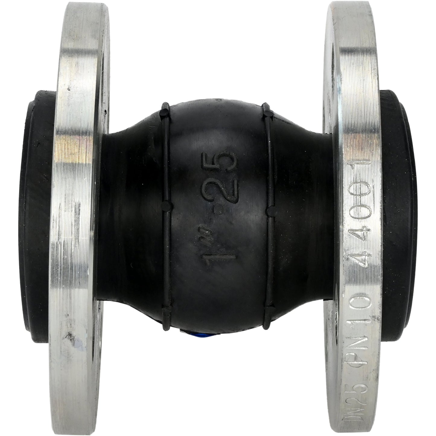 مُعوِّض مطاطي DNOVA CR-E25-F PN16، ملحق مطاطي (جسم) - EPDM، نوع التوصيل - ذو شفة، مادة الشفة - فولاذ كربوني مجلفن