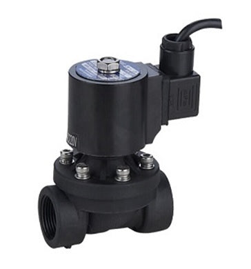 Two way normally closed direct acting electric solenoid valve DNOVA DHDF11-P-РќР— F 24V, body material - Nylon 66, seal - NBR