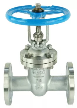Wedge gate valves 30РЅР¶41РЅР¶ DNOVA GVWR3131M-2W-F-S flanged, body - stainless steel 304, wedge material - stainless steel 304, seal - metal, with GAIR steering wheel