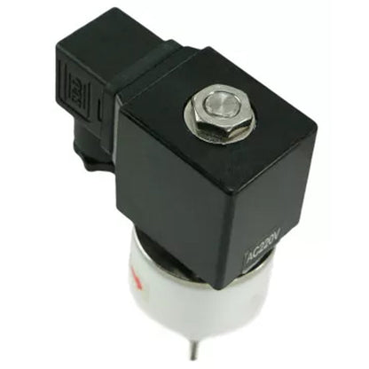 Two way normally open direct acting electric solenoid valve DNOVA DHF11-РќРћ PTFE PTFE G 24V, body material - PTFE, seal - PTFE