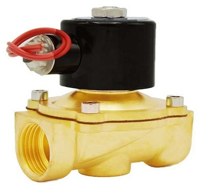 Two way normally closed direct acting electric solenoid valve DNOVA DW11 VITON G 110/220V, body material - brass, seal - VITON