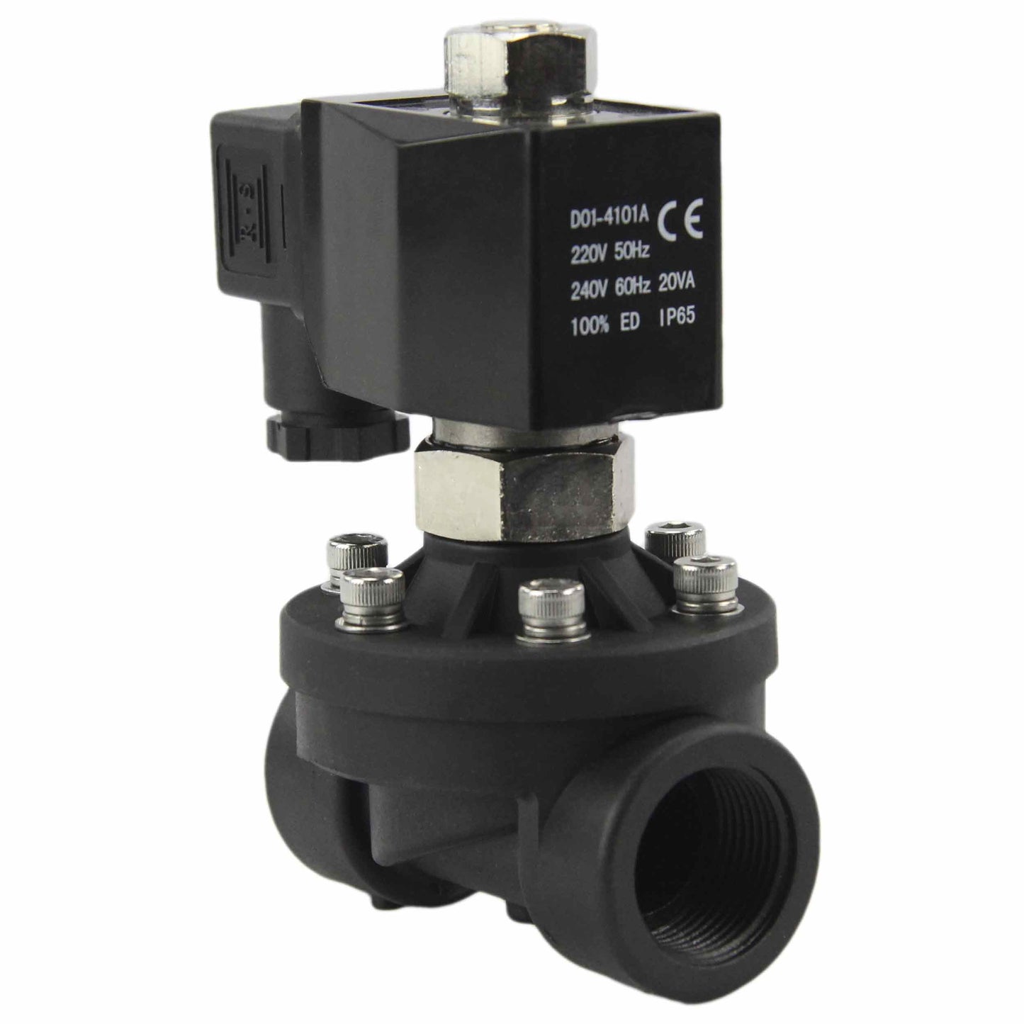 Two way normally closed Semi-direct acting electric solenoid valve DNOVA DW-51-РќР— NBR G 24V, body material - Nylon 66, seal - NBR