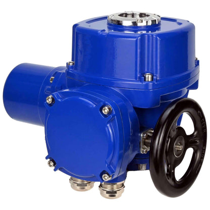 Quarter-turn electric actuator DNOVA QT-W(M)-005-500 with torque coupling and steering wheel 110/220V