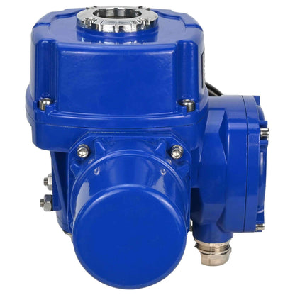 Quarter-turn electric actuator DNOVA QT-W (M)-005-500 with torque coupling and steering wheel 380V