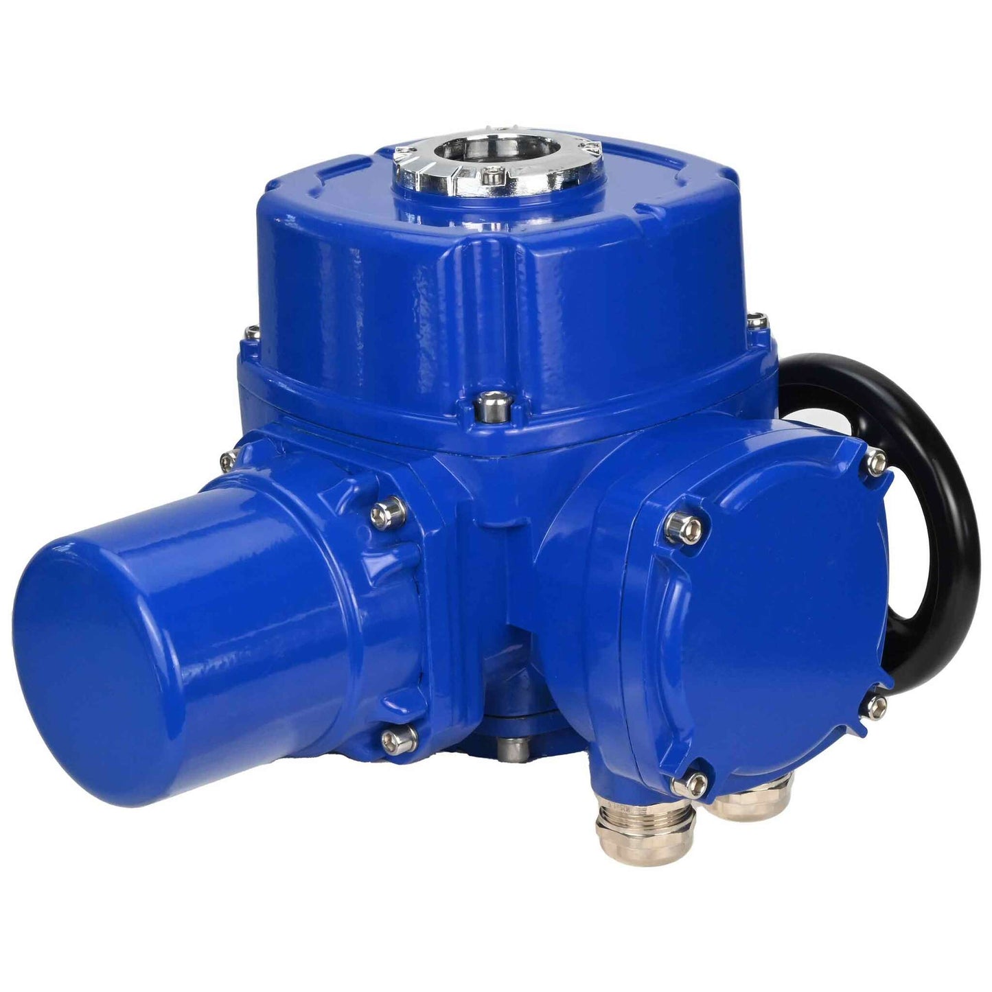 Quarter-turn electric actuator DNOVA QT-W(M)-005-500 with torque coupling and steering wheel 110/220V