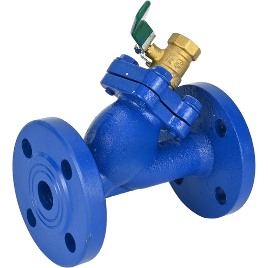 Mesh filter DNOVA FMY1131MG-F flanged, body - cast iron GG25, mesh - SS304, Y-shaped, gasket - stainless steel 201+graphite, with drain valve