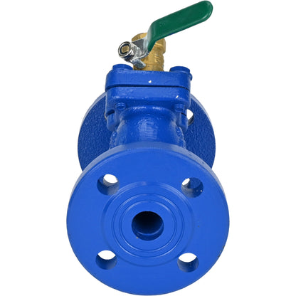 Mesh filter DNOVA FMY1131MG-F flanged, body - cast iron GG25, mesh - SS304, Y-shaped, gasket - stainless steel 201+graphite, with drain valve