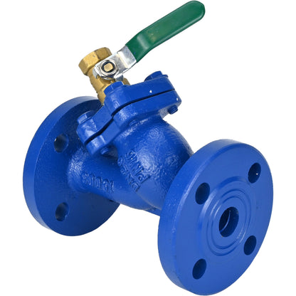 Mesh filter DNOVA FMY1131MG-F flanged, body - cast iron GG25, mesh - SS304, Y-shaped, gasket - stainless steel 201+graphite, with drain valve