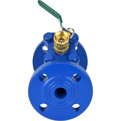 Mesh filter DNOVA FMY1131MG-F flanged, body - cast iron GG25, mesh - SS304, Y-shaped, gasket - stainless steel 201+graphite, with drain valve