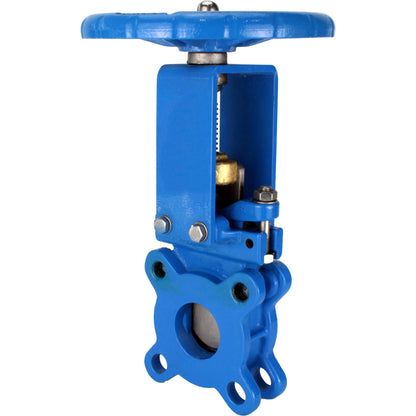 Knife gate valve DNOVA GVKN1331N-2W-Fb-S 16 bar, body material - cast iron GGG40, knife material - stainless steel AISI 304, seal - NBR, handwheel