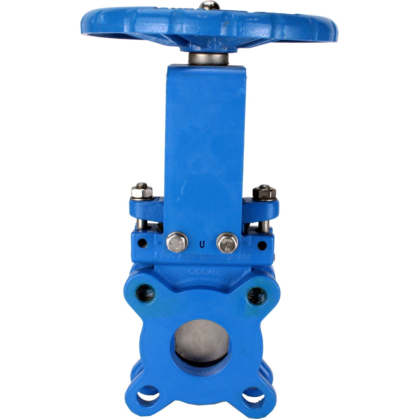 Knife gate valve DNOVA GVKN1331N-2W-Fb-S 16 bar, body material - cast iron GGG40, knife material - stainless steel AISI 304, seal - NBR, handwheel