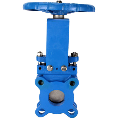 Knife gate valve DNOVA GVKN1331N-2W-Fb-S 16 bar, body material - cast iron GGG40, knife material - stainless steel AISI 304, seal - NBR, handwheel