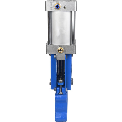 Gate valves DNOVA GVKR1331M-1W-Fb-2P-WENZ PN16 unidirectional, interflanged, spindle - extendable, body - cast iron GGG40, gate - stainless steel 304, seal - EPDM, pneumatically actuated, WENZ