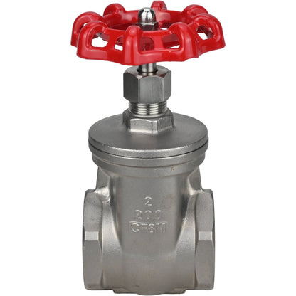 Wedge gate valve DNOVA GVWR3131M-2W-T-S, body material - stainless steel AISI 304, wedge material - stainless steel AISI 304, seal - metal, handwheel