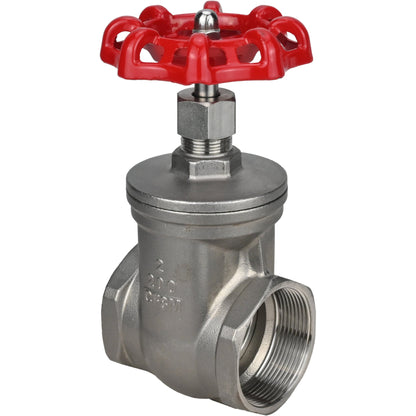 Wedge gate valve DNOVA GVWR3131M-2W-T-S, body material - stainless steel AISI 304, wedge material - stainless steel AISI 304, seal - metal, handwheel