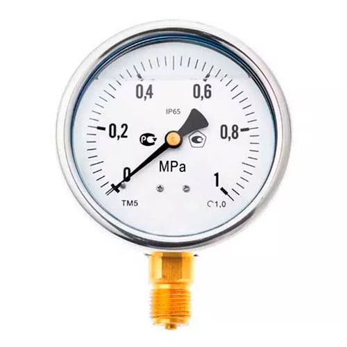 مقياس الضغط المقاوم للاهتزاز DNOVA MB-311-R1.5، شعاعي، من الفولاذ المقاوم للصدأ 304، فئة الدقة 1.5