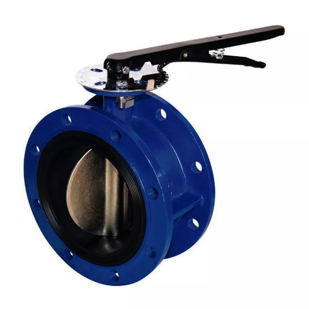 Water Butterfly Valve DNOVA WBV1331E-2W-F-H, body material - cast iron GGG40, disk material - stainless steel AISI 304, seal - EPDM, handle