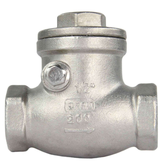 Swing check valve DNOVA VC3232P-T body material - stainless steel AISI 316, closure element material - stainless steel AISI 316, seal - PTFE