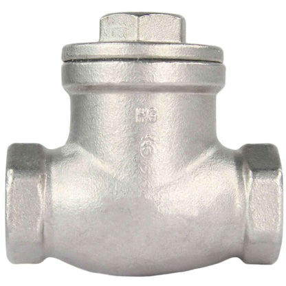 Swing check valve DNOVA VC3232P-T body material - stainless steel AISI 316, closure element material - stainless steel AISI 316, seal - PTFE