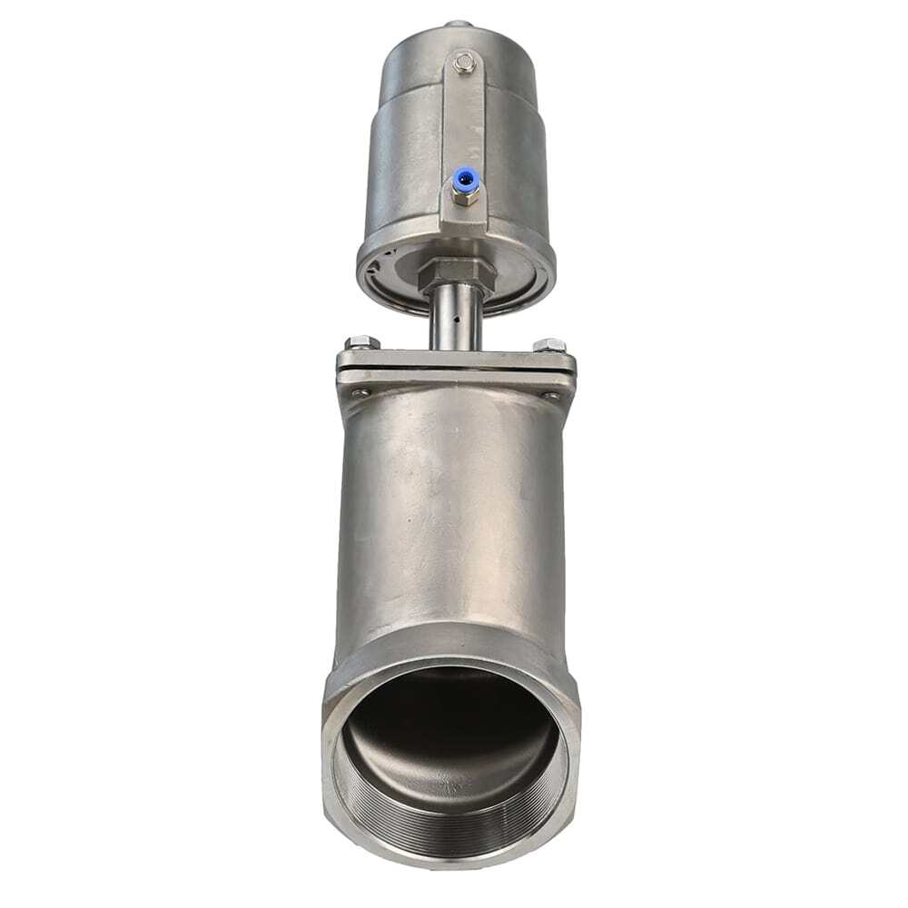 Pneumatic valve DNOVA VS3232PV-T-1PNC PSI232/PSI362, body material - stainless steel CF8M, threaded, Y-shaped