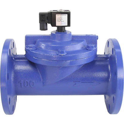 Two way normally closed indirect acting electric solenoid valve DNOVA VSF-602V-PU-NC VITON 24V, body material - cast iron, seal - Viton