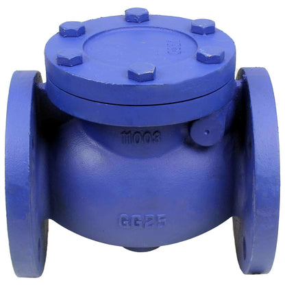 Swing check valve DNOVA 302A, body material - cast iron GG25, closure element material - stainless steel AISI 420, seal - stainless steel