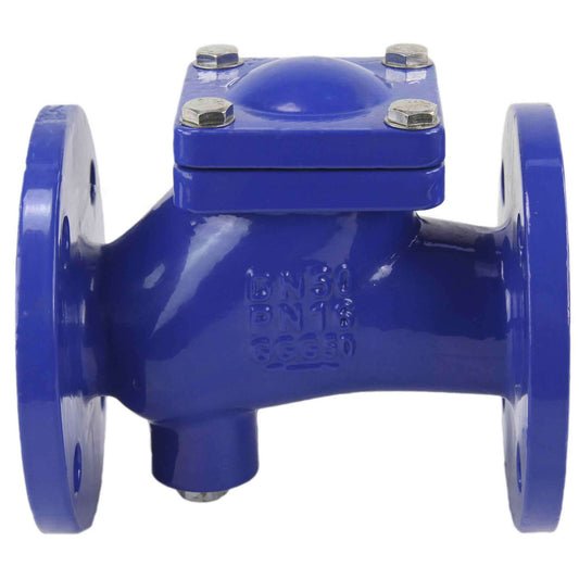 Ball check valve DNOVA VCB1414N-F 16 bar with drain plug, body material - cast iron GGG50, closure element material - cast iron GGG50, seal - NBR