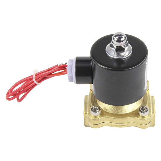 Two way normally closed direct acting electric solenoid valve DNOVA VS2W-100V-NC VITON 220V, body material - brass, seal - Viton