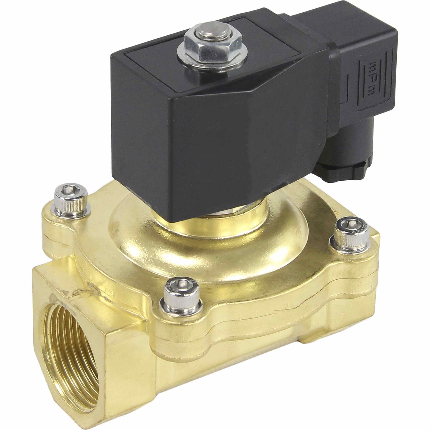 Two way normally closed direct acting electric solenoid valve DNOVA VS2W-200N-NC NBR 24V, body material - brass, seal - NBR