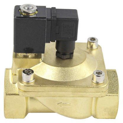 Two way normally closed indirect acting electric solenoid valve DNOVA VS2W-400V-PU-NC G VITON 24V, body material - brass, seal - Viton