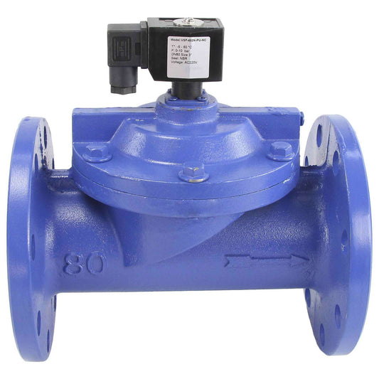 Two way normally closed indirect acting electric solenoid valve DNOVA VSF-602N-PU-NC NBR 24V, body material - cast iron, seal - NBR