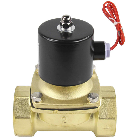 Two way normally closed direct acting electric solenoid valve DNOVA VS2W-100E-NC EPDM 24V, body material - brass, seal - EPDM