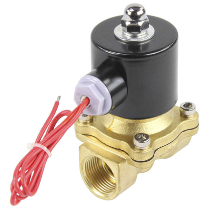Two way normally closed direct acting electric solenoid valve DNOVA VS2W-100N-NC NBR 24V, body material - brass, seal - NBR