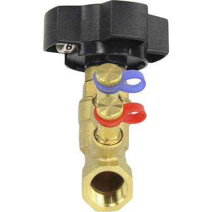 Static balancing valve DNOVA VB0000P-T 16 bar brass, Threaded connection