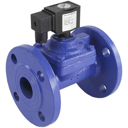 Two way normally closed indirect acting electric solenoid valve DNOVA VSF-602E-PU-NC EPDM 110/220V, body material - cast iron, seal - EPDM