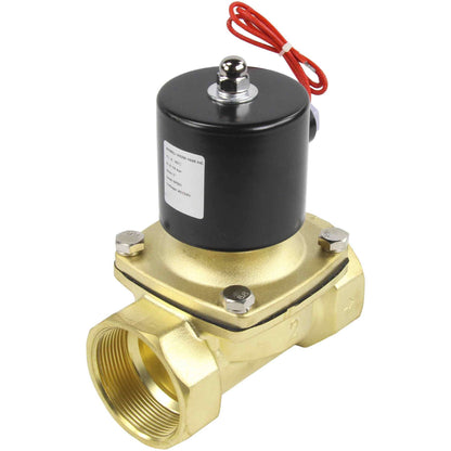 Two way normally closed direct acting electric solenoid valve DNOVA VS2W-100E-NC EPDM 24V, body material - brass, seal - EPDM