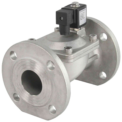 Two way normally closed indirect acting electric solenoid valve DNOVA VSF-601E-PU-NC EPDM 24V, body material - stainless steel AISI 304, seal - EPDM