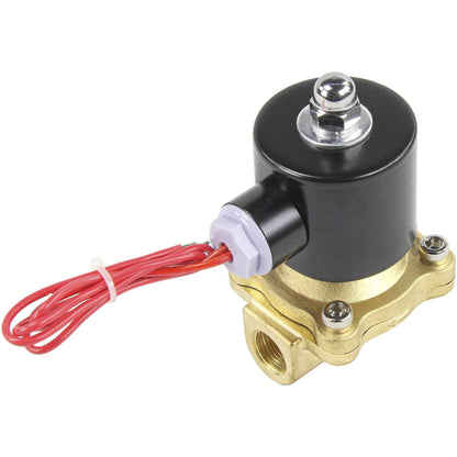 Two way normally closed direct acting electric solenoid valve DNOVA VS2W-100V-NC VITON 220V, body material - brass, seal - Viton