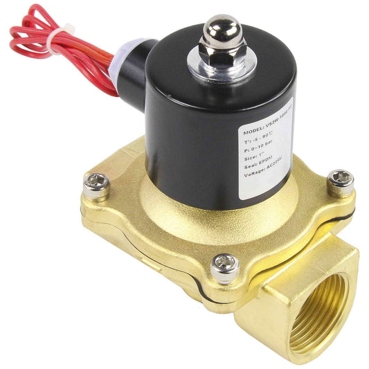Two way normally closed direct acting electric solenoid valve DNOVA VS2W-100N-NC NBR 220V, body material - brass, seal - NBR
