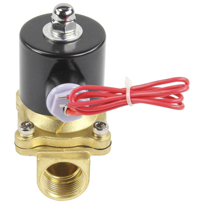 Two way normally closed direct acting electric solenoid valve DNOVA VS2W-100N-NC NBR 24V, body material - brass, seal - NBR