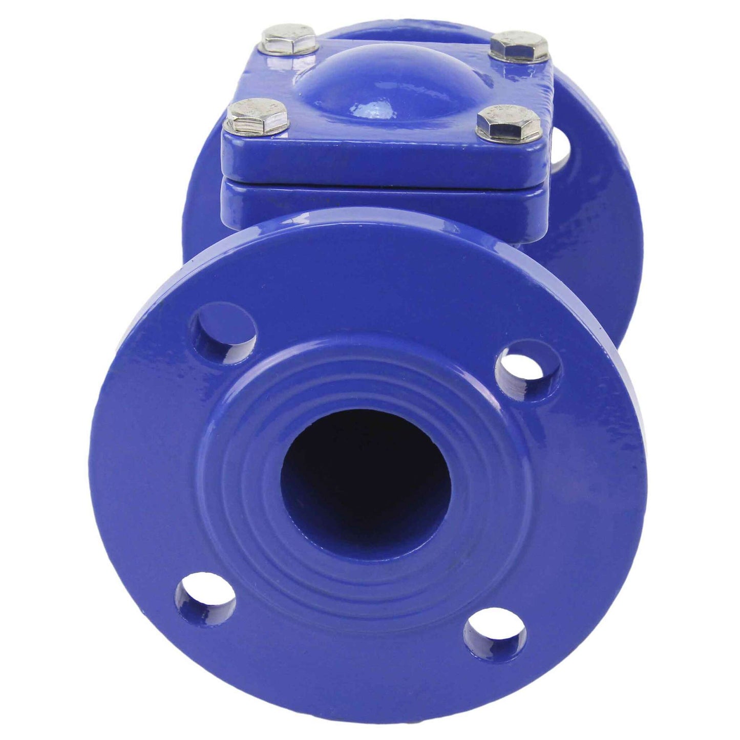 Ball check valve DNOVA VCB1414N-F 16 bar with drain plug, body material - cast iron GGG50, closure element material - cast iron GGG50, seal - NBR